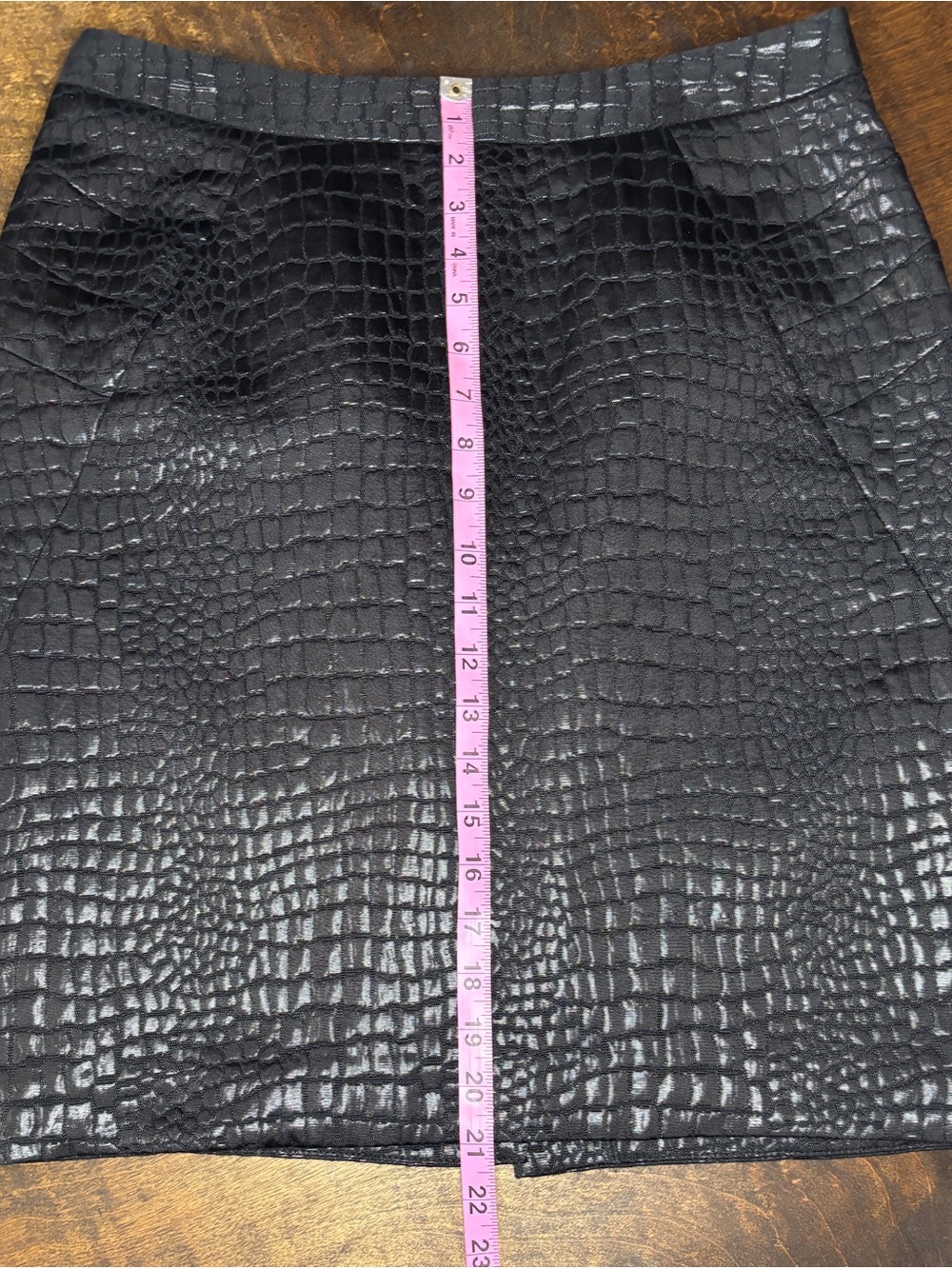 Worthington Black Textured Jacquard Pencil Skirt Size 8 Fully Lined - Picture 7 of 9